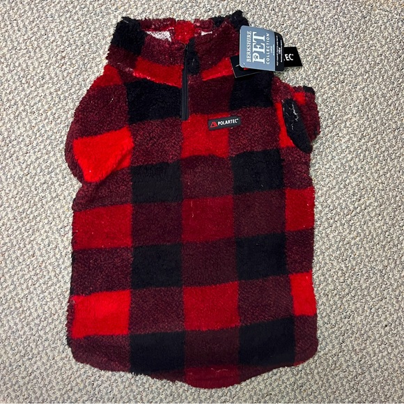 Berkshire Dog Nwt Red Plaid Dog Sweater Poshmark